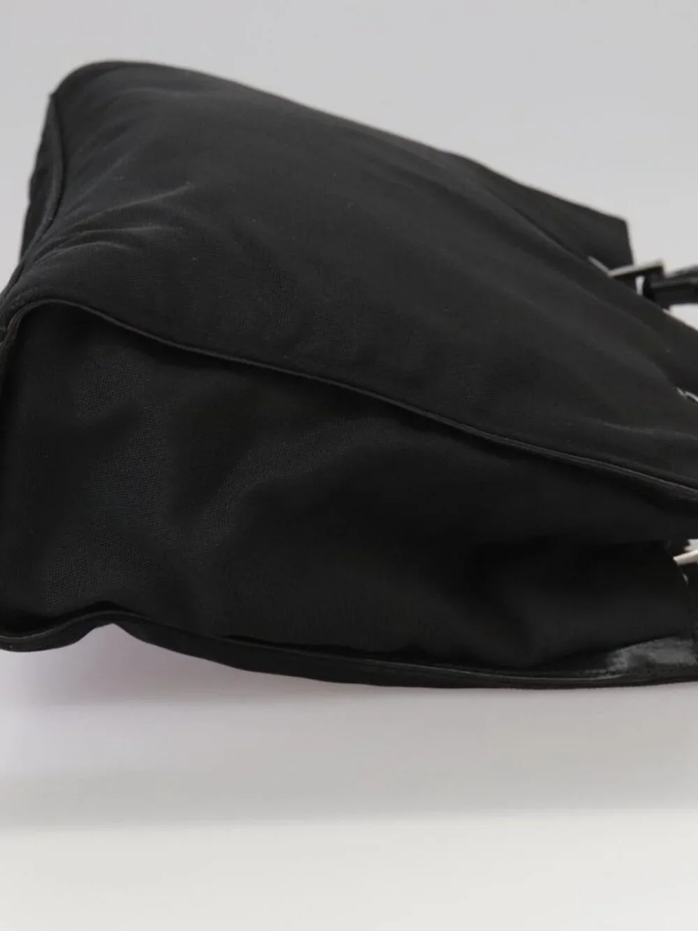 GUCCI Bamboo Hand Bag Nylon Black 002 1016 Auth ep7046